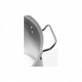 Oala medie cu capac, 24 Lit, Ø 36cm x 24h, inox 18/0  grosime 4mm, manere nituite dublu, gama Budget Line