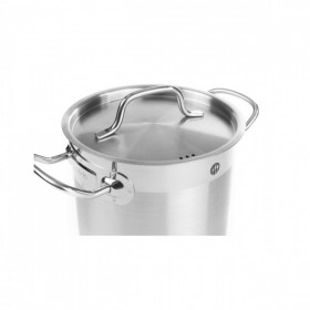 Oala cu capac, 20 Lit, Ø 32cm x 27cm, inox, gama Kitchen Line, potrivita si pentru uz profesional