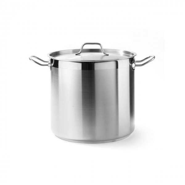 Oala inalta cu capac 50 Lit, Ø 40cm, solida, din inox de calitate, gama Profi Line, potrivita si pentru uz profesional