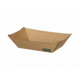 Barcute carton kraft alimentare, 700cc, 14x8.5x5cm, rezistente la grasimi, FSC, 50buc Produse 26,32 lei