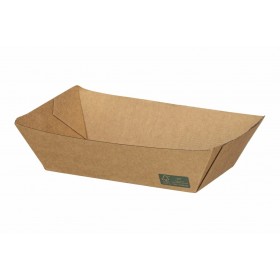 Barcute carton kraft alimentare, 1000cc, 17x10x5.5cm, rezistente la grasimi, FSC, 50buc Produse 31,42 lei