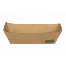 Barcute carton kraft alimentare, 1000cc, 17x10x5.5cm, rezistente la grasimi, FSC, 50buc Produse 31,42 lei