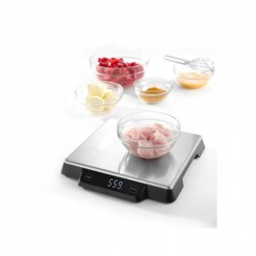 Cantar de bucatarie, inox, 15kg cu precizie de ±1g, 266x269x(h)34mm Produse 166,86 lei