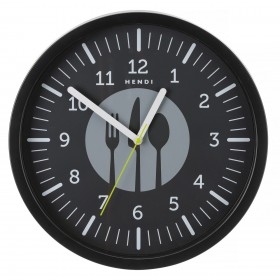 Ceas de perete negru, ?356x(h)45mm Termometre digitale bucatarie & timere 57,45 lei