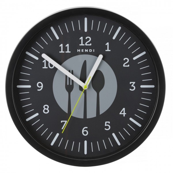 Ceas de perete negru, ?356x(h)45mm Termometre digitale bucatarie & timere 57,45 lei