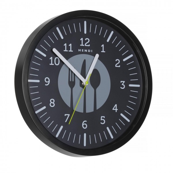 Ceas de perete negru, ?356x(h)45mm Termometre digitale bucatarie & timere 57,45 lei