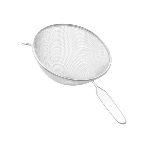 Strecuratoare / sita cu maner, 230x400 mm, otel placat cu staniu,