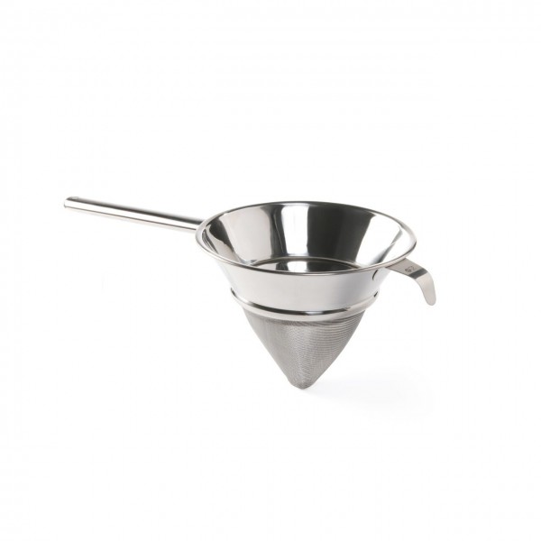 Sita conica, cu plasa de sarma pe jumatate, otel inoxidabil, 245 mm