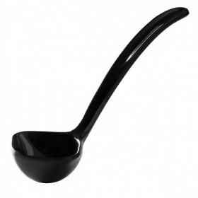 Polonic pentru sos - negru - 180 mm - plastic