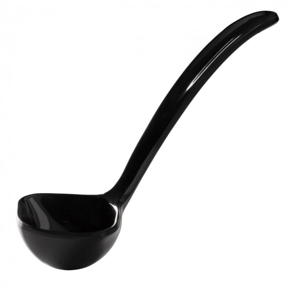 Polonic pentru sos - negru - 180 mm - plastic