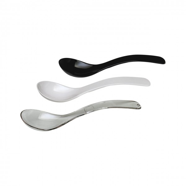 Lingura salata - 235 mm - plastic SAN negru,