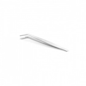 Penseta cu varf curbat, (L)160 mm, inox, pentru decorare / peste / manevrare alimente fierbinti,