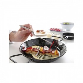 Penseta curbata, (L)210 mm, inox, pentru sushi / decorare / manevrare produse fierbinti,