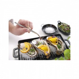 Penseta cu varf curbat, (L)305 mm, inox, pentru dezosare peste / manevrare produse fierbinti / decorare,