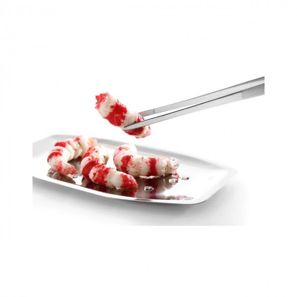 Penseta pentru alimente, 30 cm, Inox, potrivita pentru manevrarea produselor fierbinti