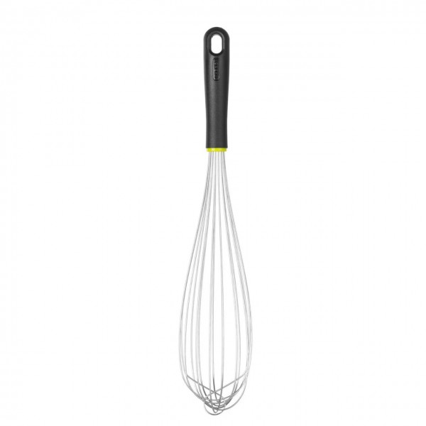Tel bucatarie tip French, 8 fire rigide si groase din inox, cu maner nylon, 45 cm,