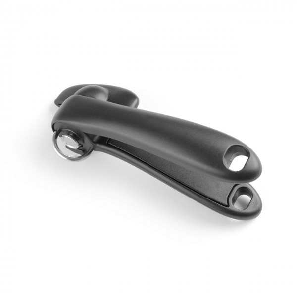 Desfacator conserve, 190 mm, modul de deschidere lasa conserva fara margine ascutita, Inox/Polipropilena