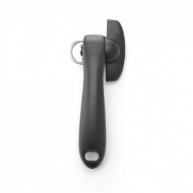 Desfacator conserve, 190 mm, modul de deschidere lasa conserva fara margine ascutita, Inox/Polipropilena