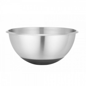 Bol inox cu suport cauciucat inox 304, dimensiuni 330X155mm