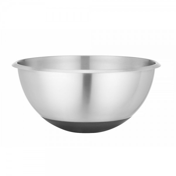 Bol inox cu suport cauciucat inox 304, dimensiuni 330X155mm