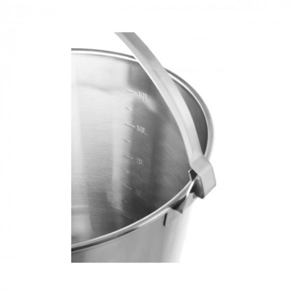 Galeata otel inoxidabil, cu baza consolidata 10 litri