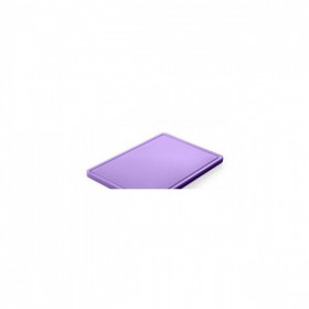 Tocator violet, 26.5x32.5x(h)1.2 cm - GN1/2, cu sant de scurgere, polietilena HDPE 500, norme de igiena HACCP,