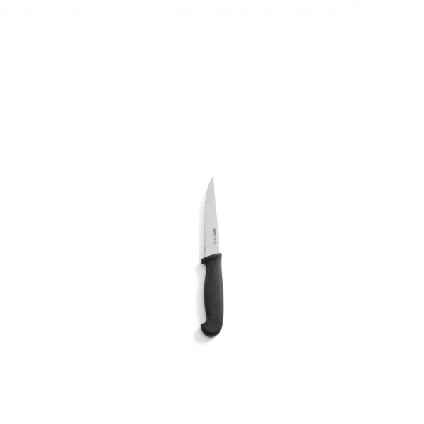 Cutit universal, lama zimtata din inox de 10 cm, lungime cutir 20,5 cm, maner negru,