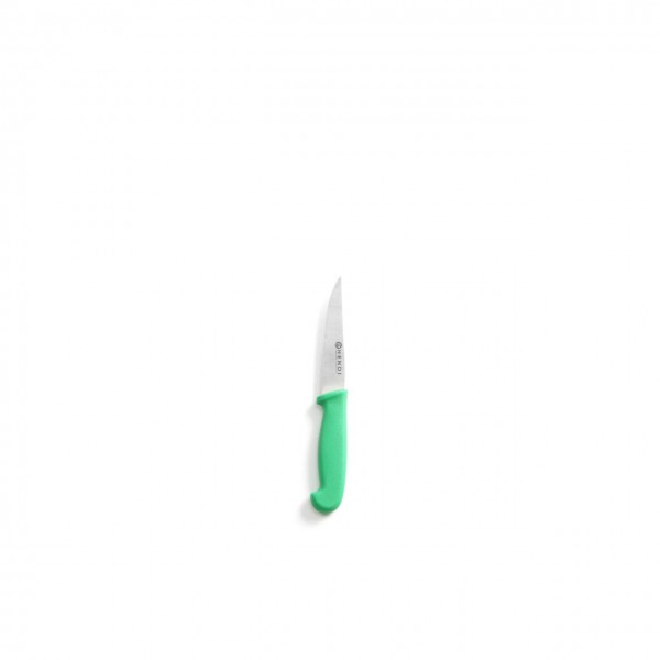 Cutit universal, lama inox zimtata 10 cm, lungime cutit 20.5 cm, maner verde, norme de igiena HACCP