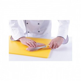 Cutit bucatarie filetat, 15/30 cm, lama inox0.9 mm, maner galben, norme de igiena HACCP, uz profesional