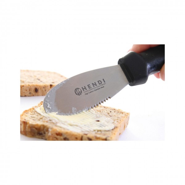 Cutit unt, lama zimtata din inox, lungime 22.5 cm