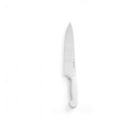 Cutitul bucatarului, lama inox solid 24 cm, lungime cutit 38.5 cm, maner alb, norme de igiena HACCP