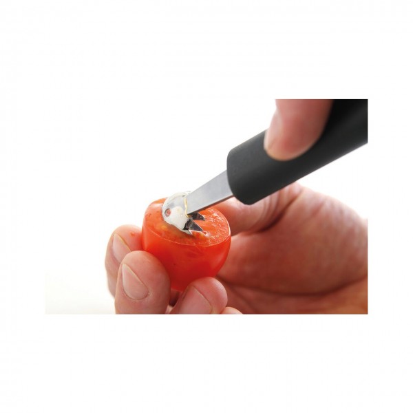 Lingura decorare legume, fructe, zimtata, diametru 2.2 cm