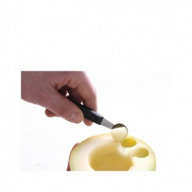 Lingurita dubla pentru ornare/fasonare fructe, legume,- inox cu maner polipropilena, diametre 22/25 mm