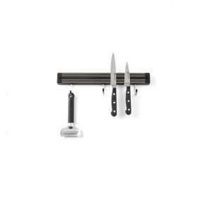 Suport magnetic pentru cutite, 60 cm, cu 6 carlige agatare,