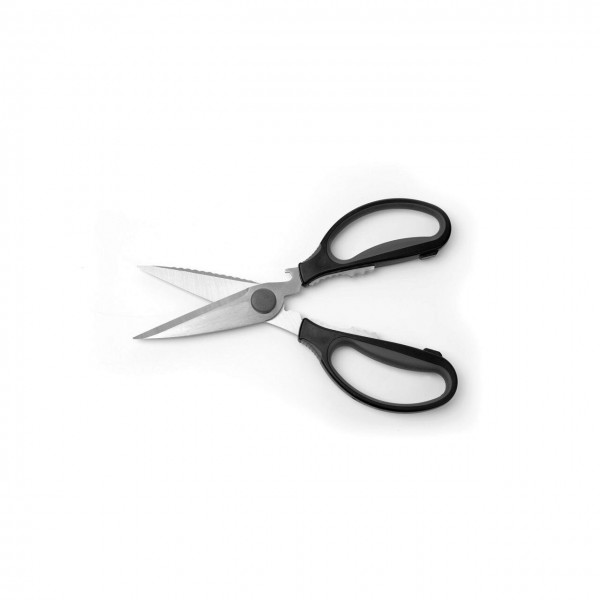 Foarfeca de bucatarie 220mm, detasabila, din inox cu maner softgrip, polipropilena,