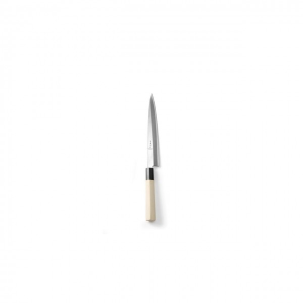 Cutit japonez "Sashimi", serie de top, lama 24 cm, cutit 37 cm, grosime lama 4mm aliaj de carbon, maner traditional lemn