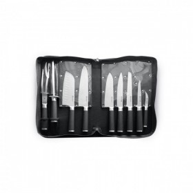 Set promotional cutite, 9 piese, Kurt Scheller Edition, lame inox cu rezistenta foarte mare, geanta suport inclusa