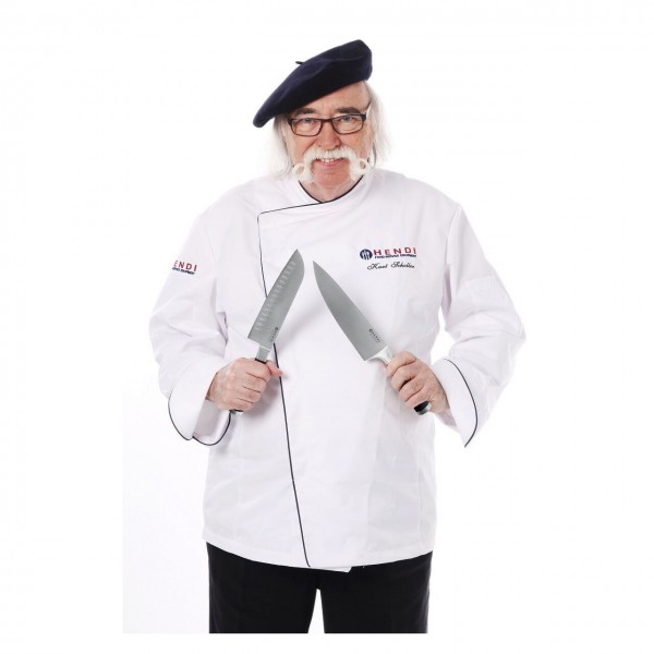 Set promotional cutite, 9 piese, Kurt Scheller Edition, lame inox cu rezistenta foarte mare, geanta suport inclusa