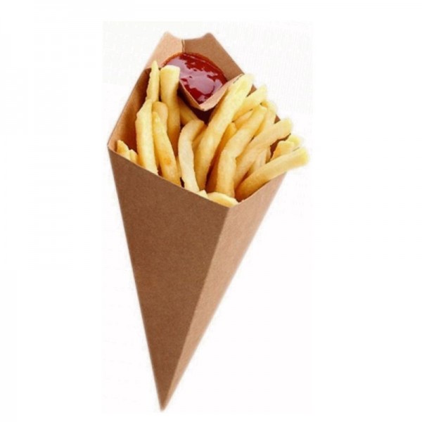 Con carton natur cu sosiera, 13*22cm 150gr, 50buc, outlet Outlet 46,65 lei