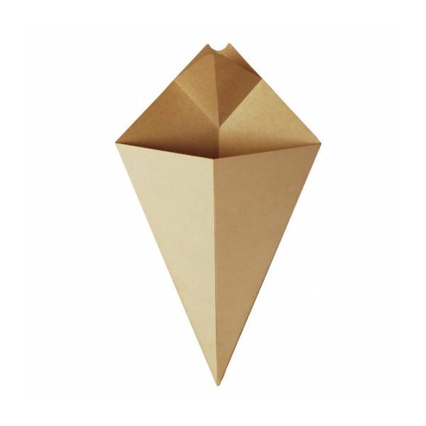 Con carton natur cu sosiera, 13*22cm 150gr, 50buc, outlet Outlet 46,65 lei