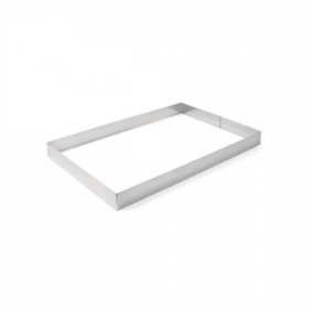 Forma dreptunghiulara din inox pentru patiserie si cofetarie, grosime 1.5mm, 585x385x(H)50mm Produse 142,66 lei