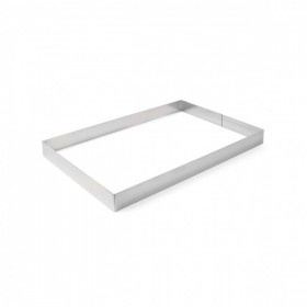 Forma dreptunghiulara din inox pentru patiserie si cofetarie 385x285x50mm, rezistenta la temperaturi Produse 112,41 lei