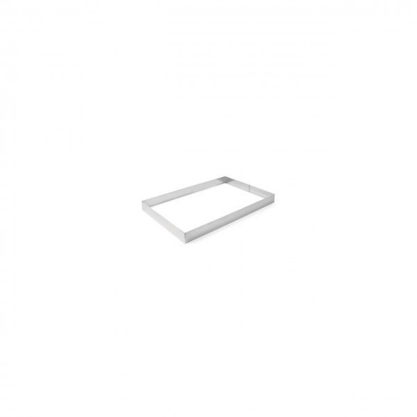 Forma dreptunghiulara din inox pentru patiserie si cofetarie, Inox, 385x285x(H)60mm Produse 125,72 lei