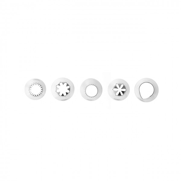 Set 5 x Varfuri ornare prajituri, zimtate, din otel inoxidabil 18/8, Produse 35,07 lei