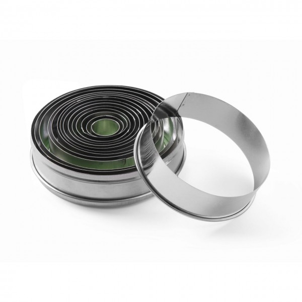 Set 14 forme pentru patiserie / prajituri rotunde, diametre 21-112mm Produse 54,43 lei