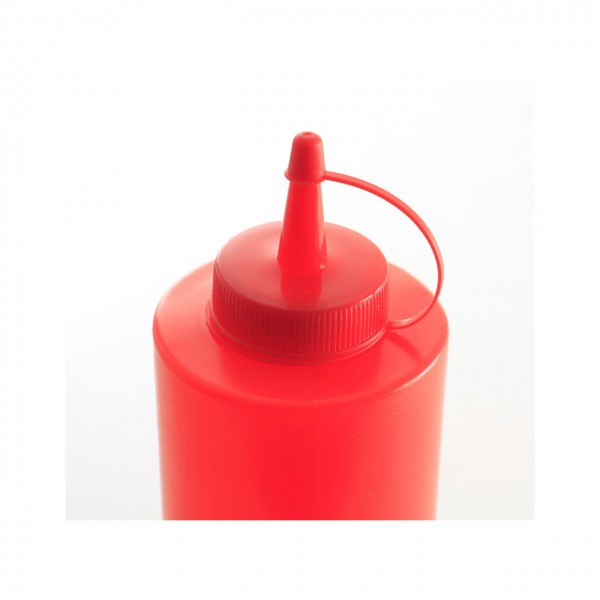 Sticla dispenser 0.20 lt, 50x(H)185 mm, polietilena, rosu, Produse 24,45 lei