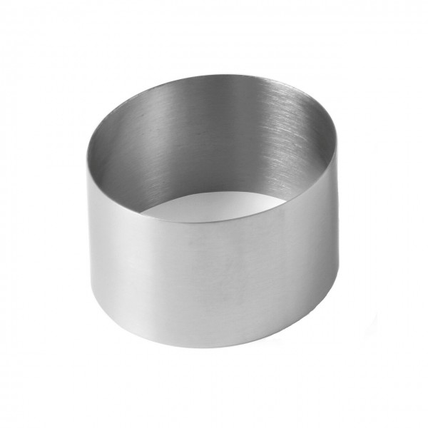 Inel decorare pentru patiserie si plating, 70x45 mm, inox Produse 33,52 lei