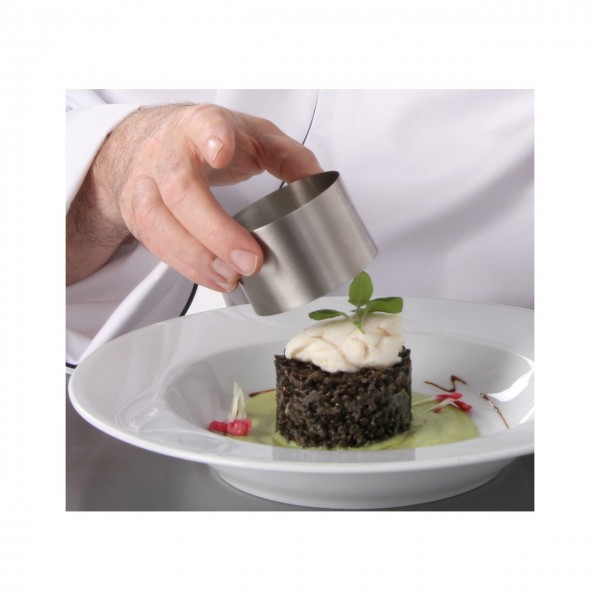 Inel decorare pentru patiserie si plating, 70x45 mm, inox Produse 33,52 lei