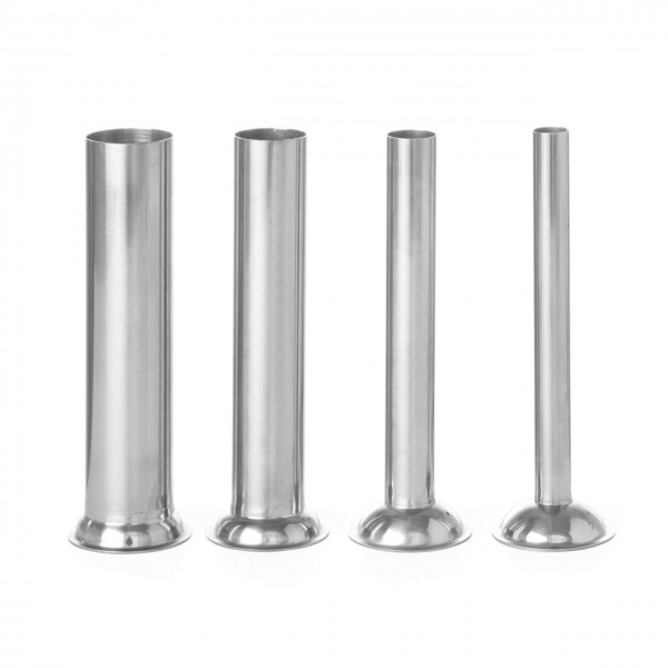 Aparat umplut carnati inox, profesional, manual, capacitate 3 litri, Profi Line, 3 palnii incluse