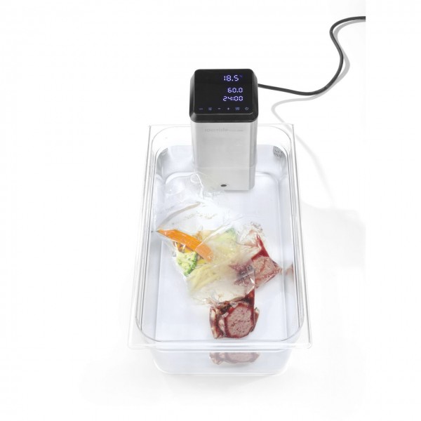 Aparat Sous-Vide Plus IPX7, capacitate 80L, 2200KW, conectare Wi-Fi cu 600 retete,  5øC la 99øC, display digital tactil